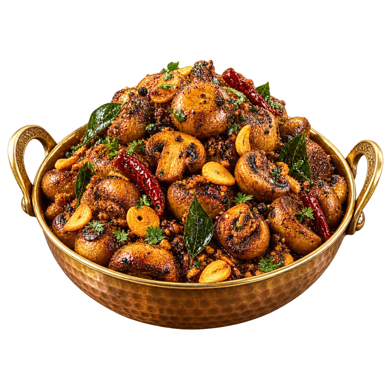 Ghee Roast Garlic Mushroom