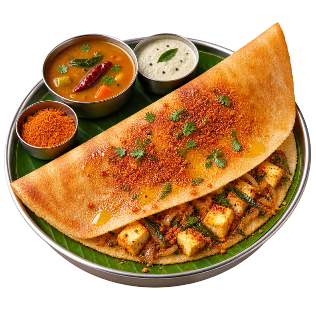 Ghee Podi Paneer Dosa